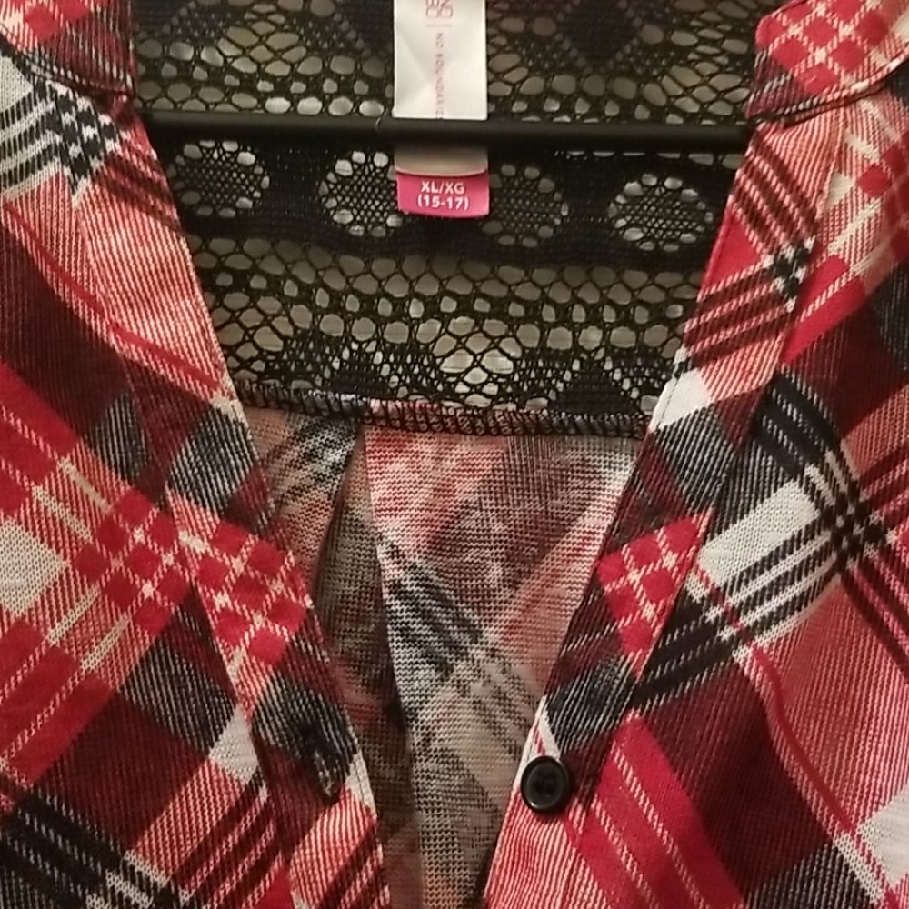 Plaid button up - Picture 2 of 3